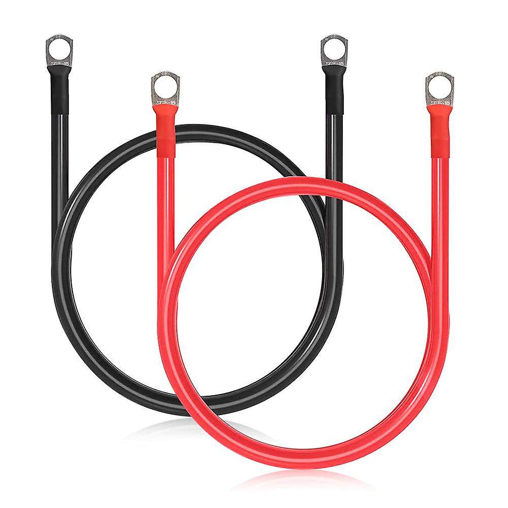 23 cm 25mm Battery Cable with Lugs ( Red and Black)