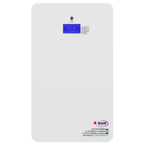 SUN SOLAR 51.2V 200AH 10.24KWH LITHIUM BATTERY CNY51201RN